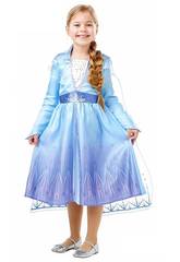 Costume Bambina Frozen 2 Elsa Travel Classic Taglia XL Rubies 300284-XL