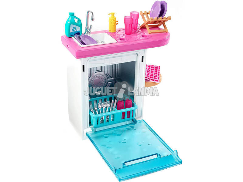 Barbie Mobiliário Interior Lava-loiças de Cozinha Mattel FXG35