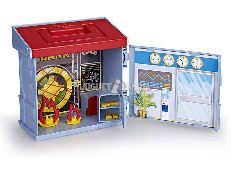 Pinypon Action 2 Mixópolis Feuerwehrmannstation und Bank Boxes von Famosa 700015714