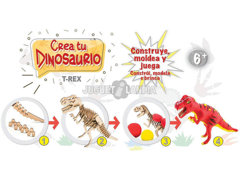 Erstelle und Baue dein T-Rex Educa 18352