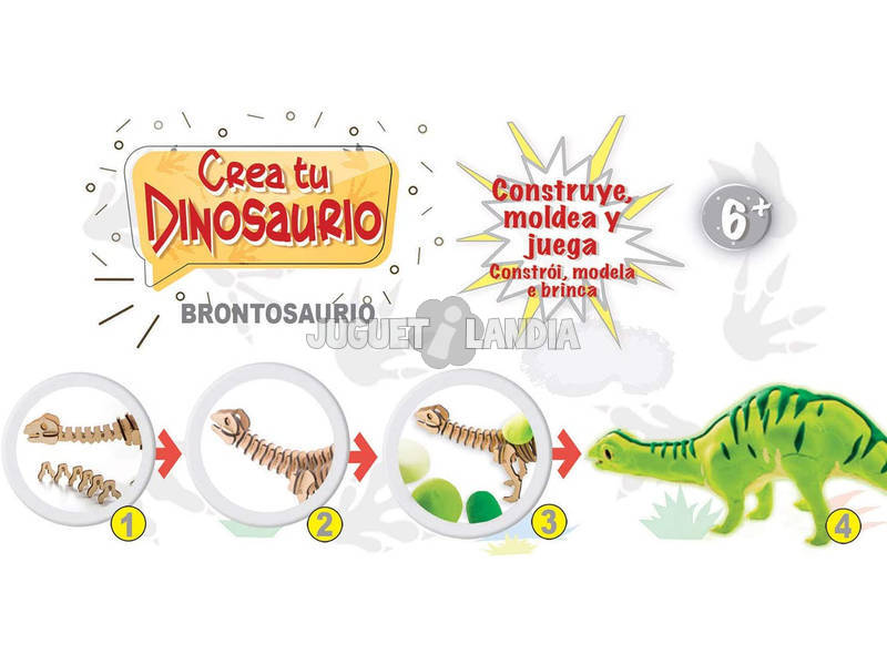 Erstelle und Baue dein Brontosaurus Educa 18364