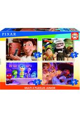 Puzzle Multi 4 Junior Disney Pixar 20-40-60-80 Educa 18625