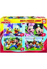 Puzzle Multi 4 Junior Mickey & Friends 20-40-60-80 Educa 18627