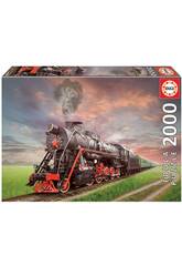 Puzzle 2000 Locomotive  Vapeur Educa 18503