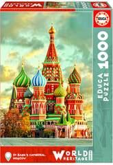 Puzzle 1000 Cattedrale Di San Basilio, Mosca Educa 17998