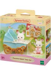 Sylvanian Families Conjunto de Carrinhos de Passeio de Gmeos e Breeze Chocolate Epoch Para Imaginar 5432