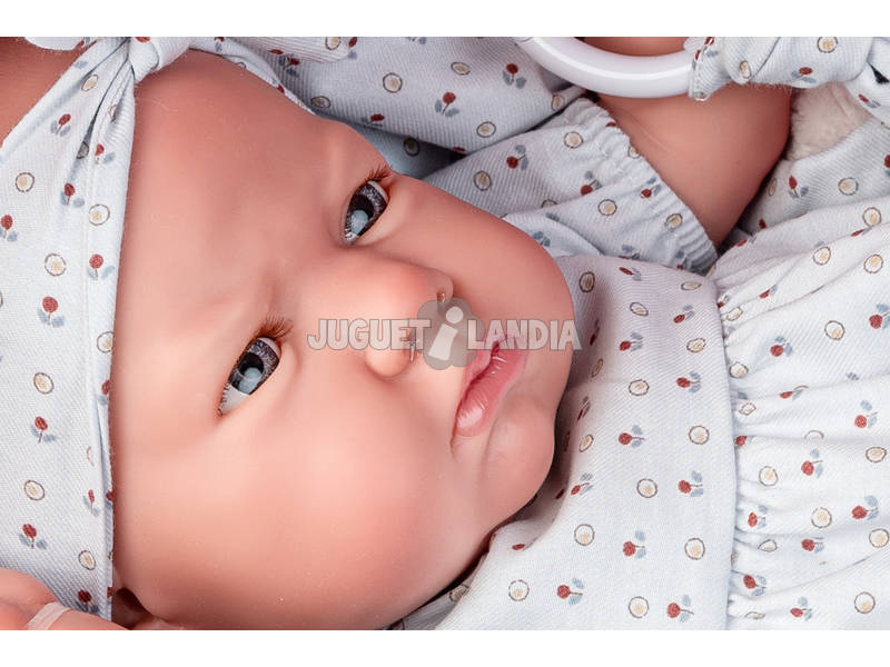 Bambola Il Mio Primo Reborn Berta Massaggiagengive Orecchie Blu 48 cm. Antonio Juan 8162