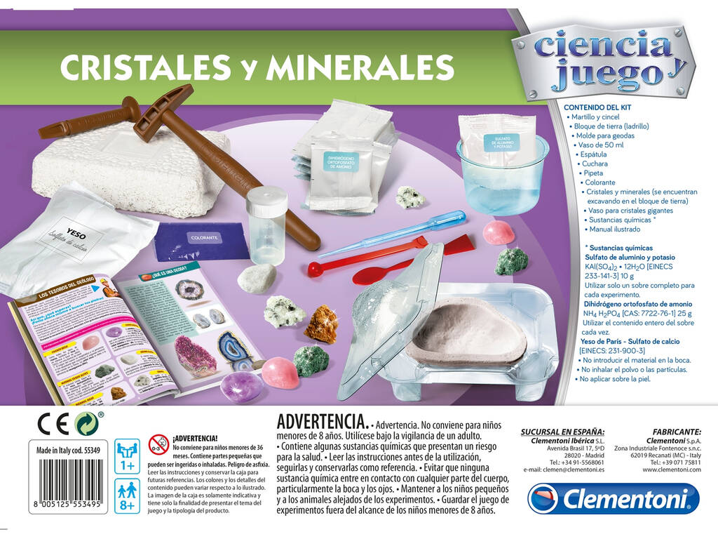 Kristalle und Mineralien von Clementoni 55349