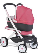 Poussette de Poup�e de B�b� Confort Rose 3 en 1 Smoby 253199