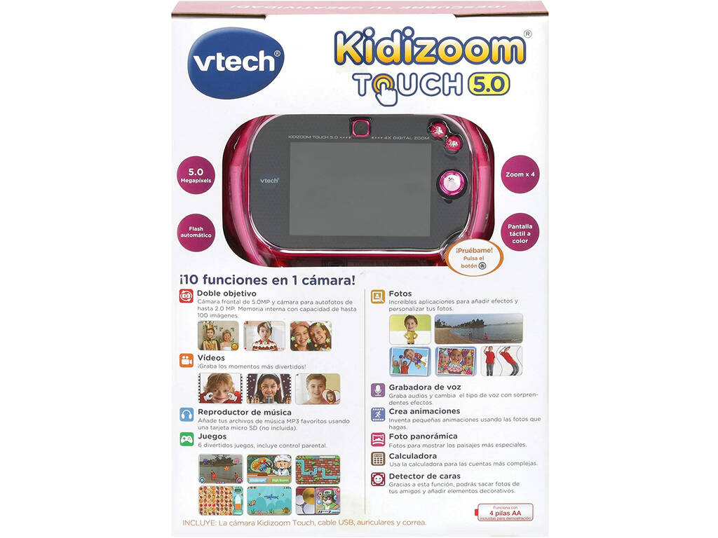 Kidizoom Touch 5.0 Cor-de-rosa Vtech 163557