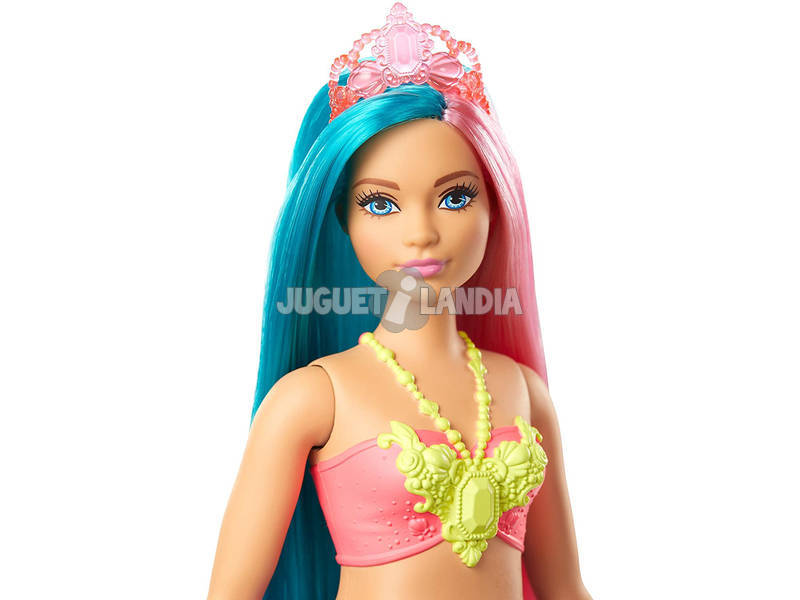 Barbie Sirène Dreamtopia Rose et Bleue Mattel GJK11