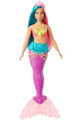 Barbie Sirena Dreamtopia Rosa e Blu Mattel GJK11
