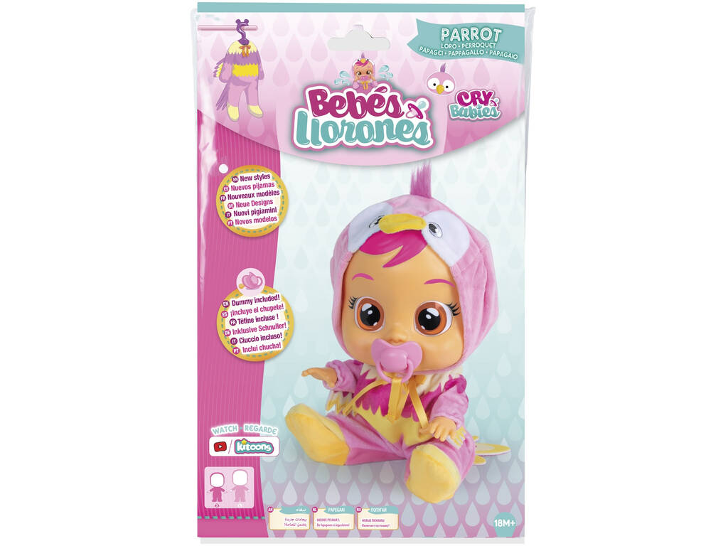 Bebés Llorones Pijama Loro IMC Toys 94932