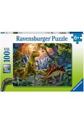 Puzzle XXL L'Oasis des Dinosaures 100 Ravensburger 12914