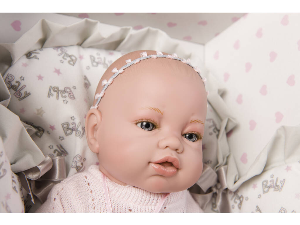 Neugeborene Puppe 42 cm. mit Kleidwechsler Berbesa 5118
