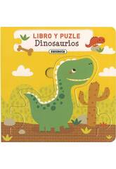 Livre et puzzle sur les dinosaures Susaeta S5108002