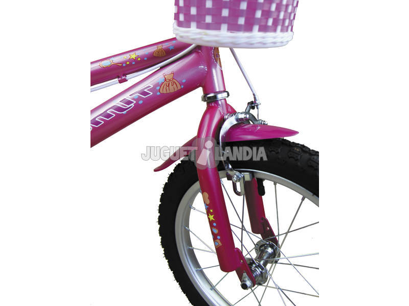 Vélo de 16 Lydia avec Panier et Porte-poupée Umit J1661
