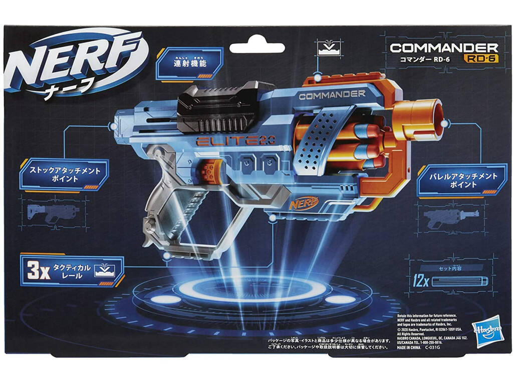 Lançador de Dardos - Nerf - Elite 2.0 - Commander - Hasbro