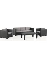 Meuble de Jardin Set Diva Tropea Antracita SP Berner 55441