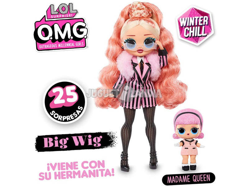 LOL Surprise OMG Serie Winter Chill Poupée Big Wig Giochi Preziosi LLUE3300