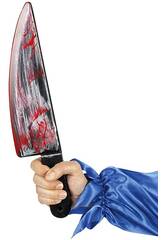 Cuchillo Destripador Sangriento 40 cm. Rubies S7717