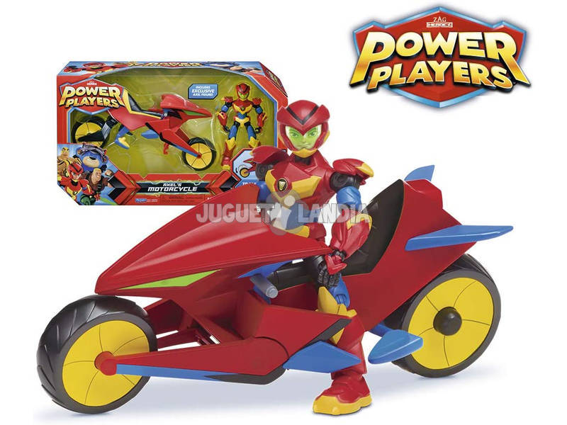 Power Players Motorrad von Axel Mit Figur Famosa PWW00000