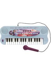 Frozen Clavier Musical 32 Touches avec Microphone et Câble Auxiliare Lexibook K703FZ