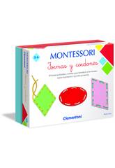 Juego Educativo Montessori Formas y Cordones Clementoni 55293