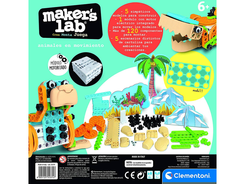 Maker Lab Animales En Movimiento Clementoni 55374.7