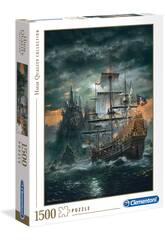 Puzzle 1500 nave pirata Clementoni 31682