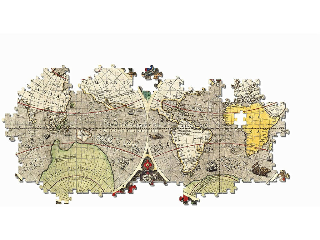Puzzle 6000 mappa antica Clementoni 36526