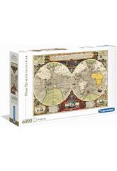 Puzzle 6000 Carte Antique Clementoni 36526