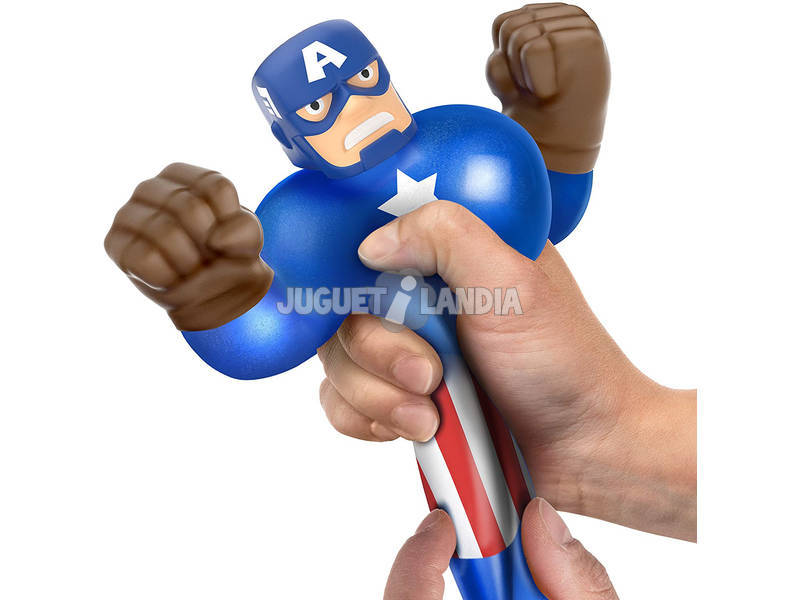 Goo Jit Zu Figurine Marvel Héroes Captain America Bandai 41057