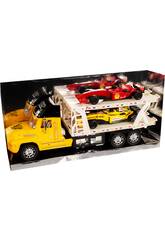 Camion Portante Giallo con 2 Formula 1