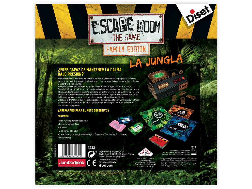 Escape Room Family Edition Der Dschungel Diset 62331