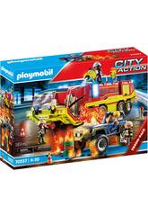 Playmobil City Action Opération de Sauvetage Camion de Pompier 70557