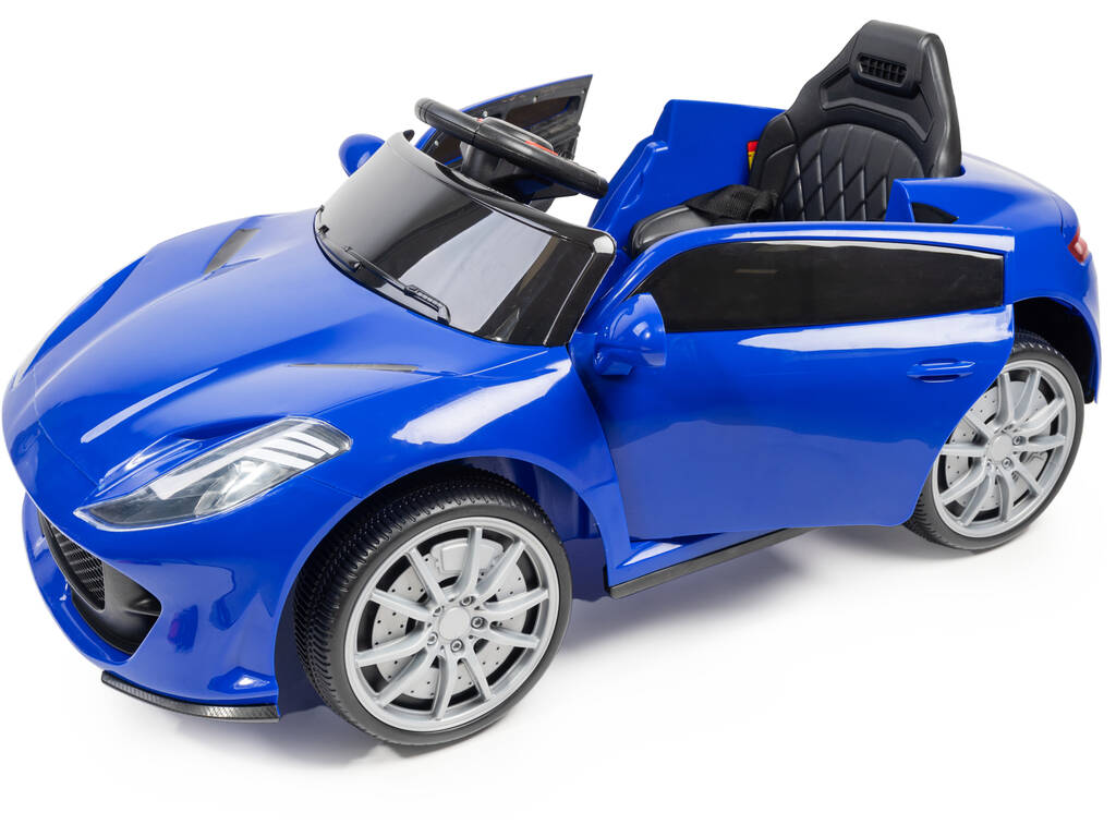 Blauer Funsteuerung Batterie-Wagen mit Licht und Musik 6G. Fernbedienung
