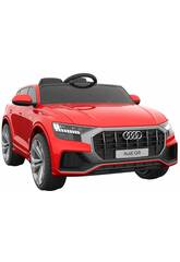 Voiture à Batterie Audi Q8 Télécommande 12 V. Rouge