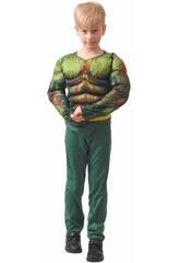 Disfraz Héroe Monstruo Verde Niño Talla XL