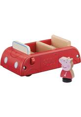Peppa Pig Voiture en Bois avec Figurine Bandai CO07208