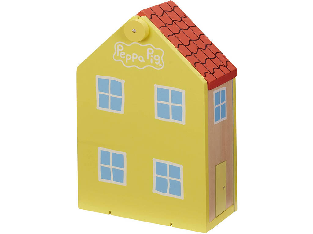 Peppa Pig la casa di legno con figura e mobili Bandai CO07213