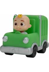 Cocomelon Mini V�hicule Verte Camion-poubelle avec JJ Bandai WT80112
