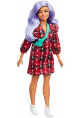 Barbie Fashionista Vestido Cuadros Mattel GRB49