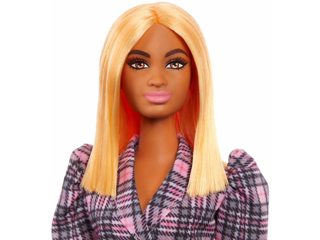 Barbie Fashionista Vestido Blazer Cuadros Mattel GRB53