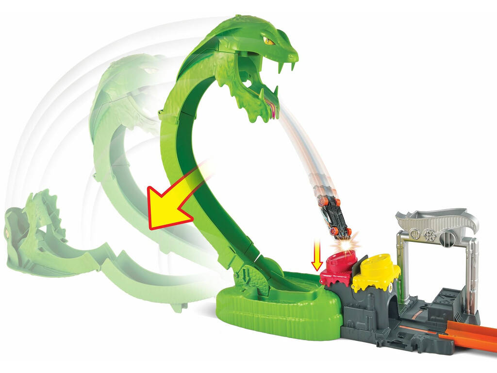 Hot Wheels City vs Toxic Creatures Cobra Ataque Tóxico Mattel GTT93
