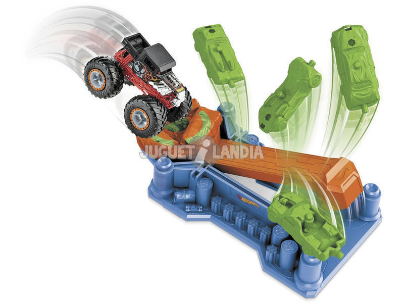 Hot Wheels Vehicles Monster Truck Set Gioco Esplosione Auto Mattel GVK08
