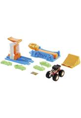 Hot Wheels V�hicules Monster Truck Ensemble de Jeu Explosion de Voitures Mattel GVK08