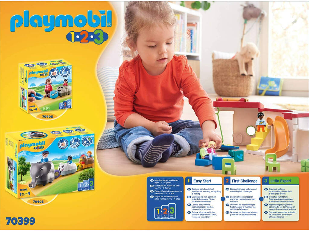 Playmobil 1.2.3 valigetta Asilo 70399