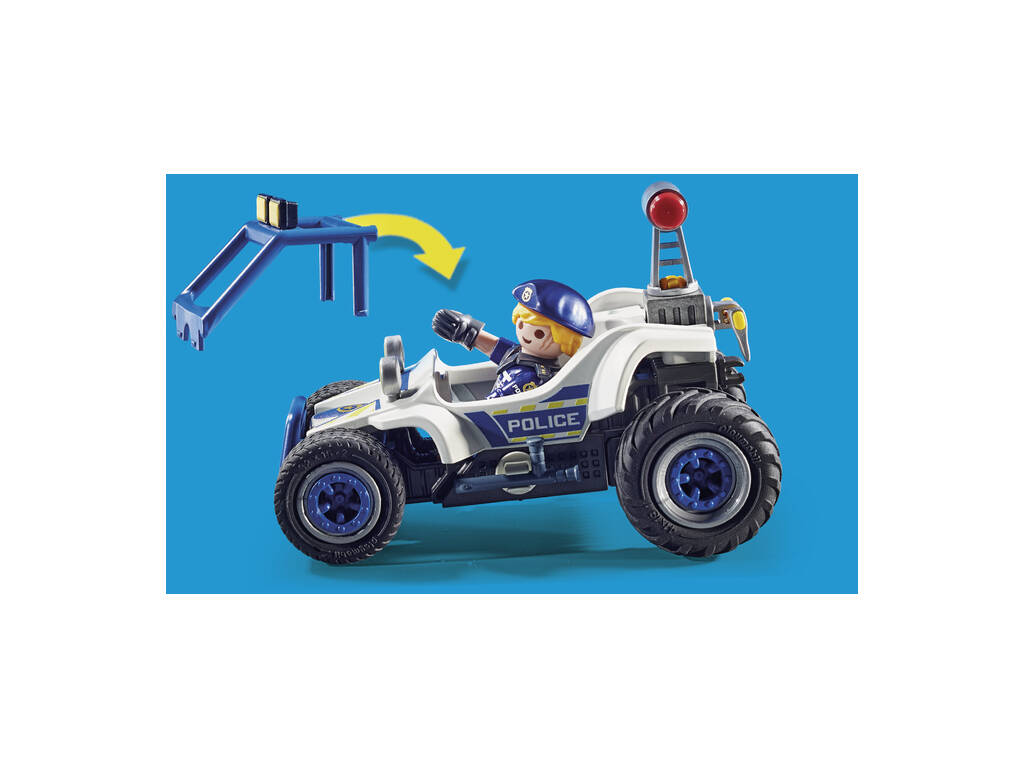Playmobil City Action Veículo Todo-o-terreno Perseguição do Ladrão de Tesouros 70570