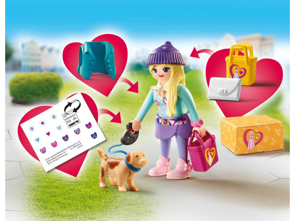 Playmobil Chica Fashion con Perro 70595